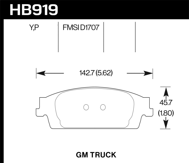 Chevrolet Silverado Brake Pads - Rear - Hawk Performance - LTS - `14-`18